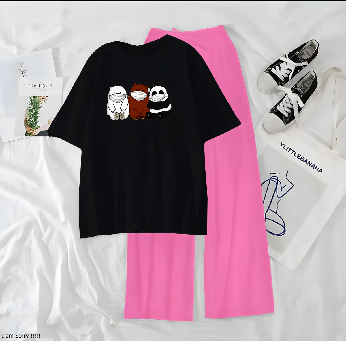 3 Panda Casual Night Wear