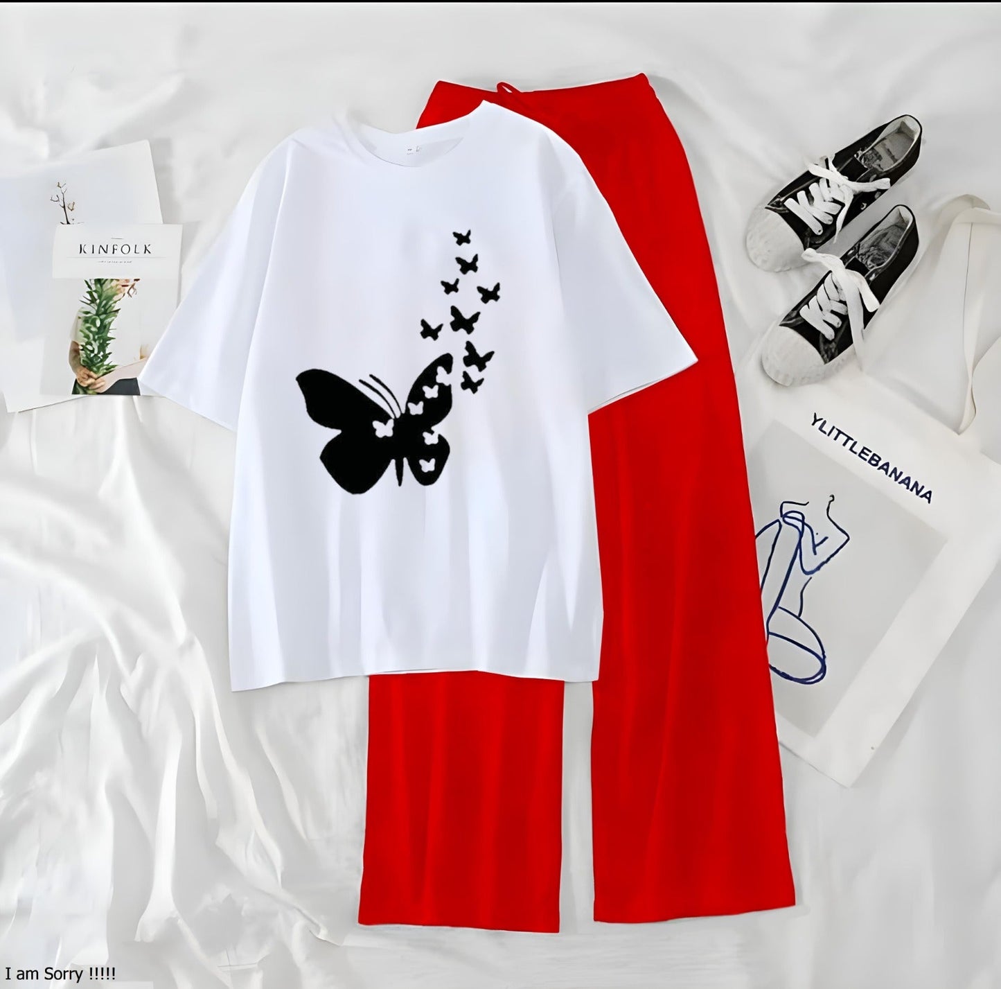 9 Butterfly Printed casual Night Wear