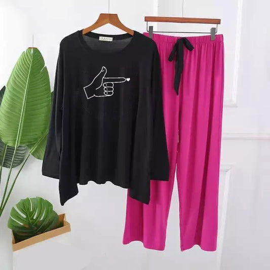 It's You Printed Full Sleeves Pajama Set for Women