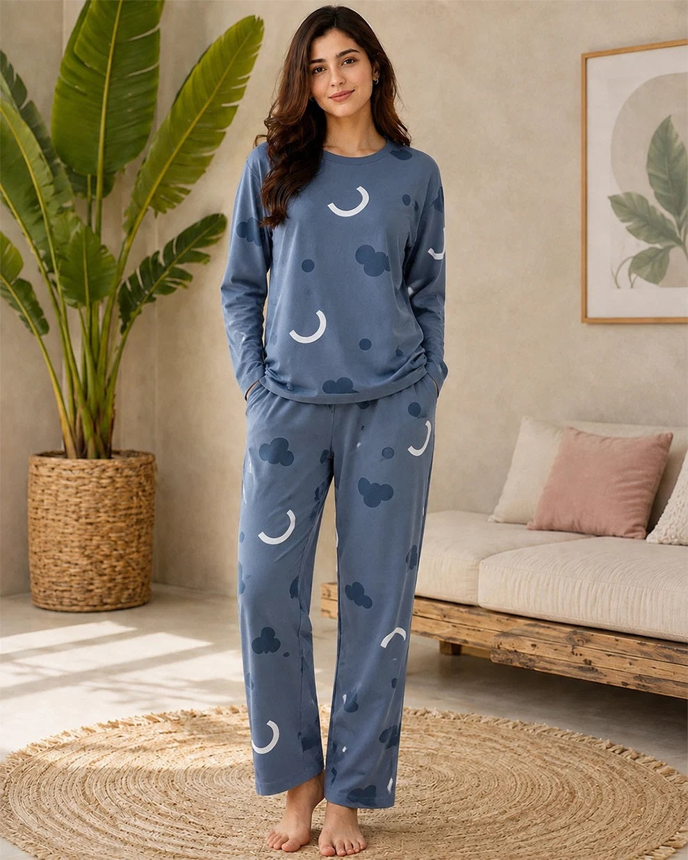 Half Sleeves Night Wear