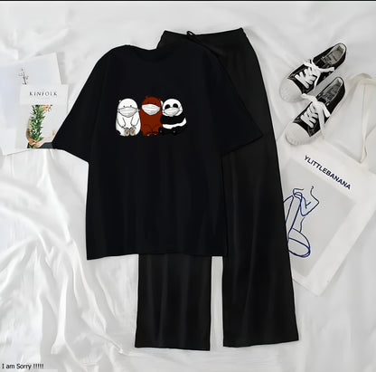 3 Panda Casual Night Wear