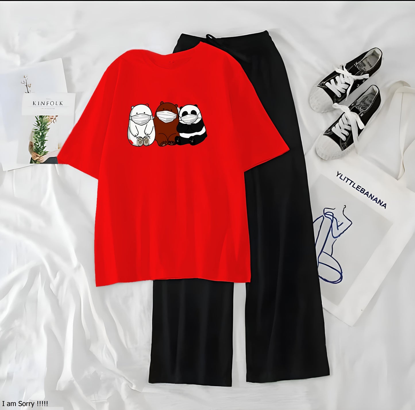 3 Panda Casual Night Wear