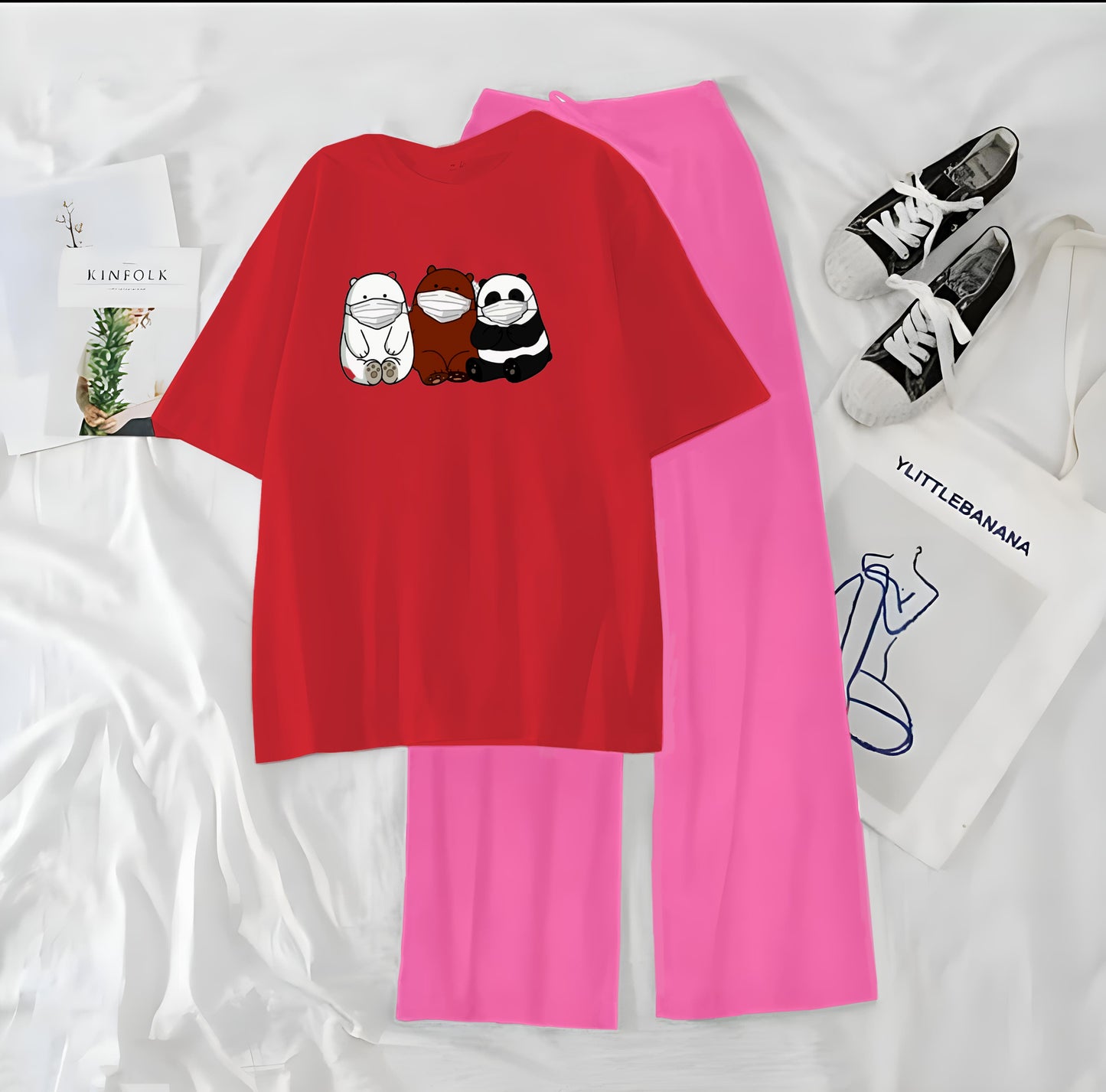 3 Panda Casual Night Wear