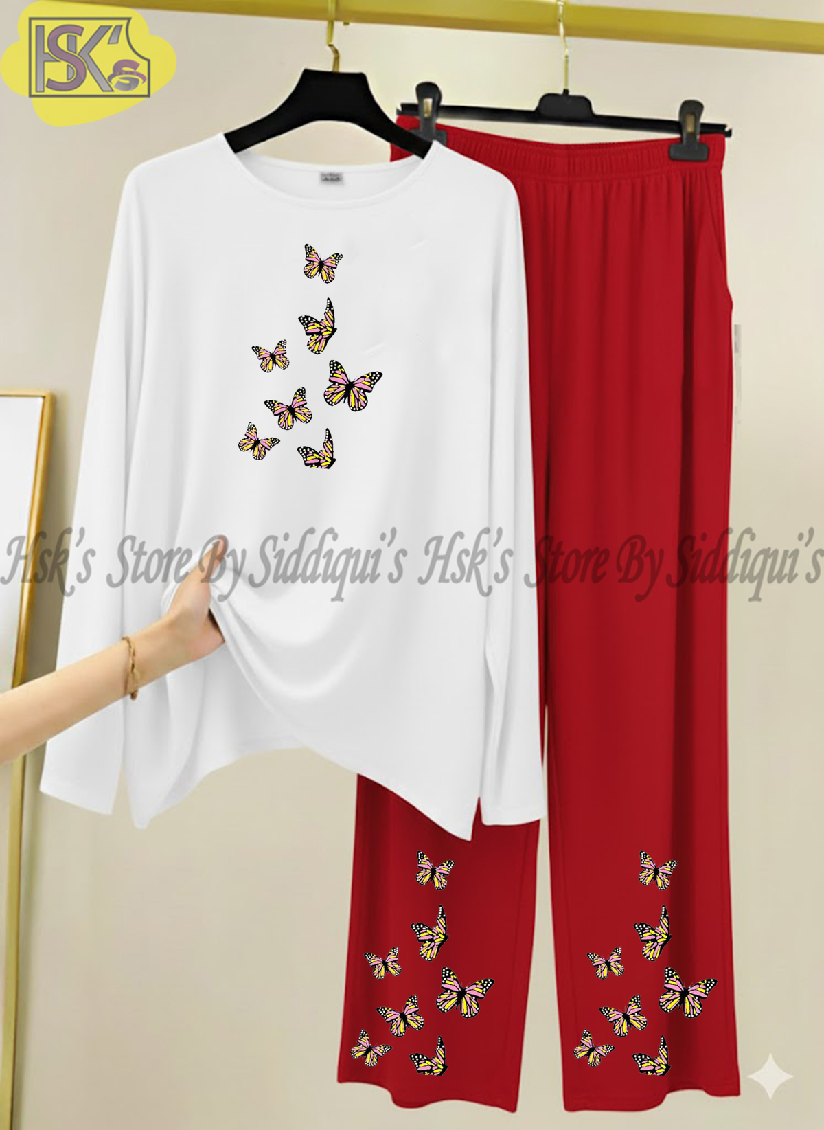 Little Butterfly Printed Full Sleeves Long Wear Dress