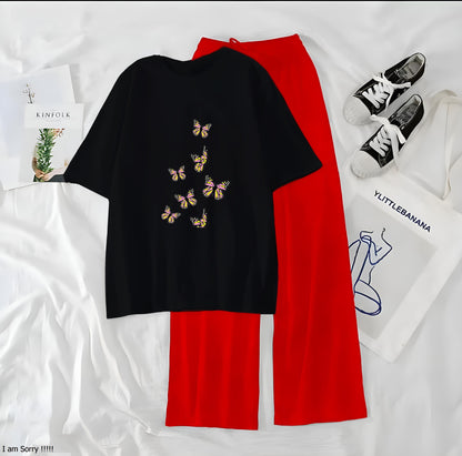 7 Little Butterfly Printed Night Wear Casual Dress