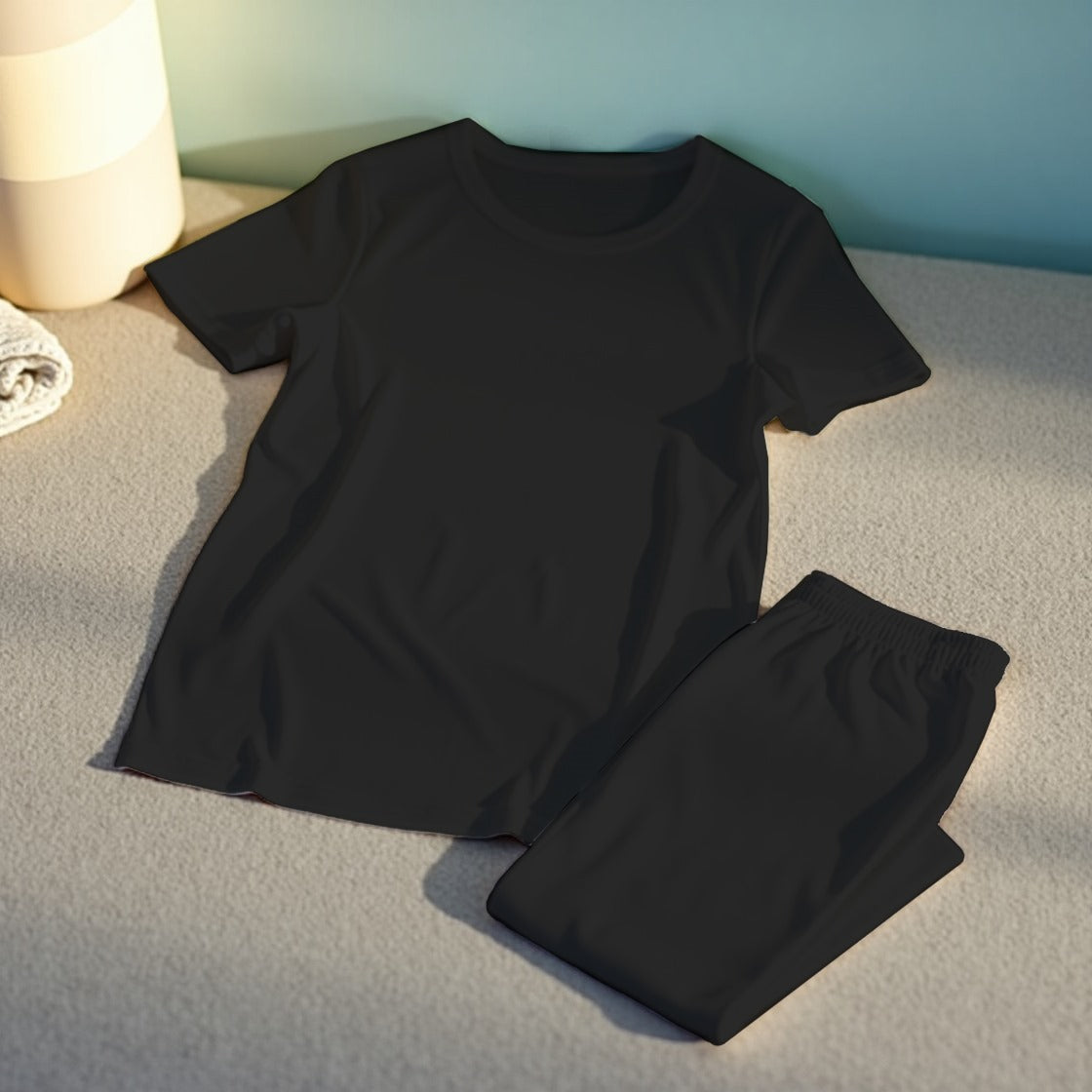 Plain Basic T-shirt With Multi Color Combination Pajamas