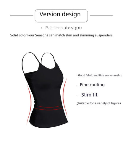 Women’s Pack of 3 Camisole Top Tank Black
