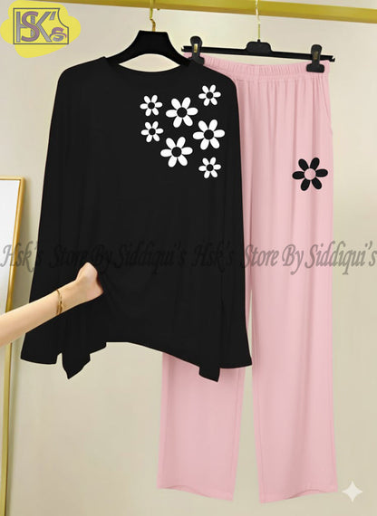 Little Flower Full Sleeves Night Suit