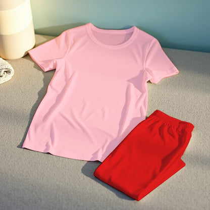 Plain Basic T-shirt With Multi Color Combination Pajamas