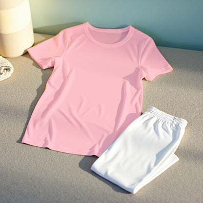 Plain Basic T-shirt With Multi Color Combination Pajamas