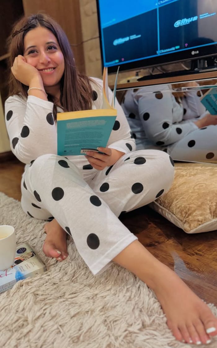 Polka Dot Full Sleeves Suit Matching Dress
