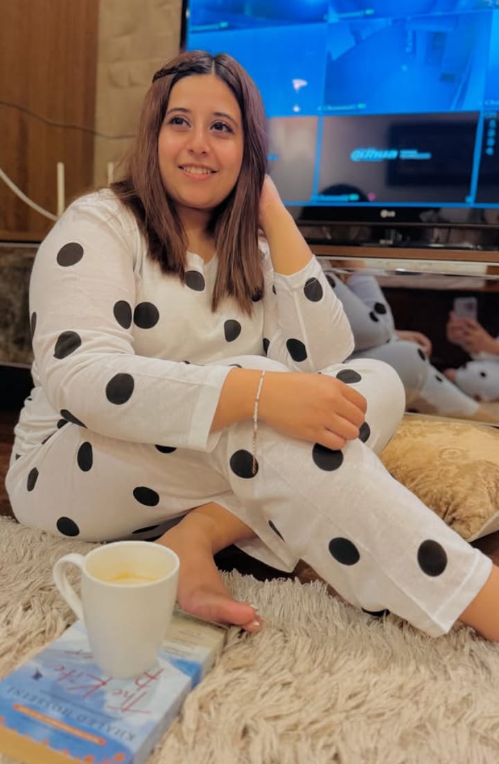 Polka Dot Full Sleeves Suit Matching Dress