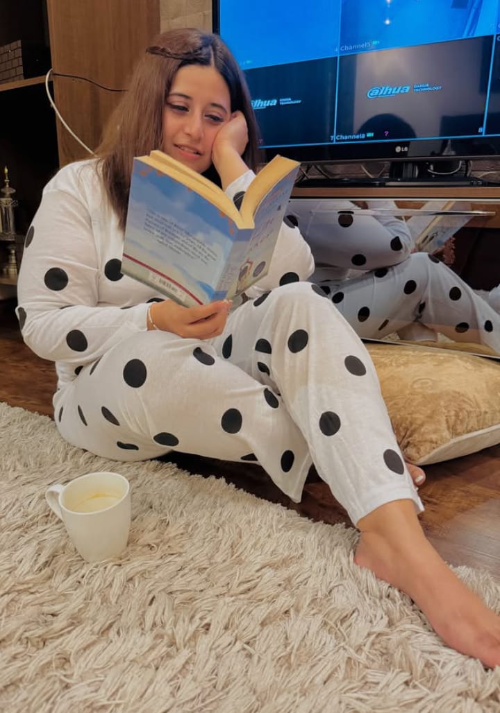Polka Dot Full Sleeves Suit Matching Dress
