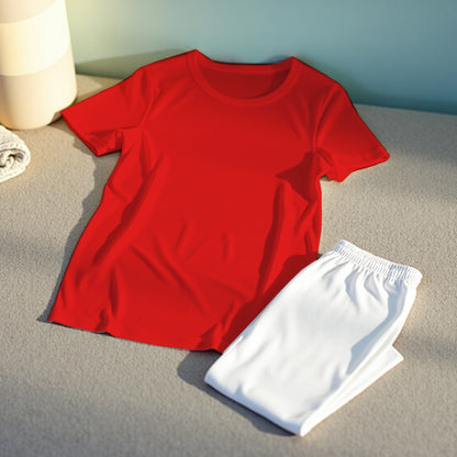 Plain Basic T-shirt With Multi Color Combination Pajamas