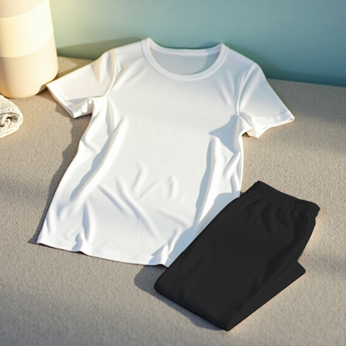 Plain Basic T-shirt With Multi Color Combination Pajamas