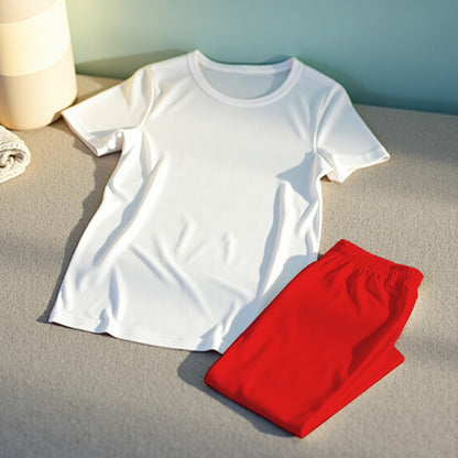 Plain Basic T-shirt With Multi Color Combination Pajamas