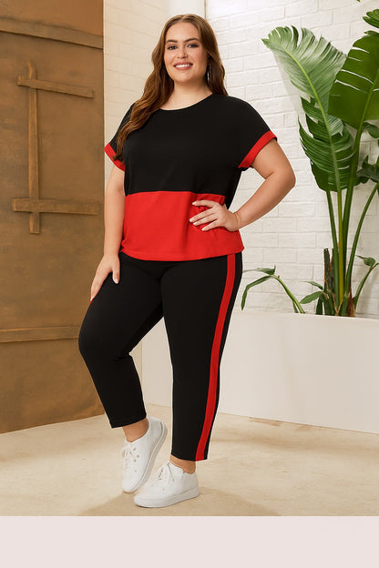Red Sports Wear Gym and Track suit (Red and Black )