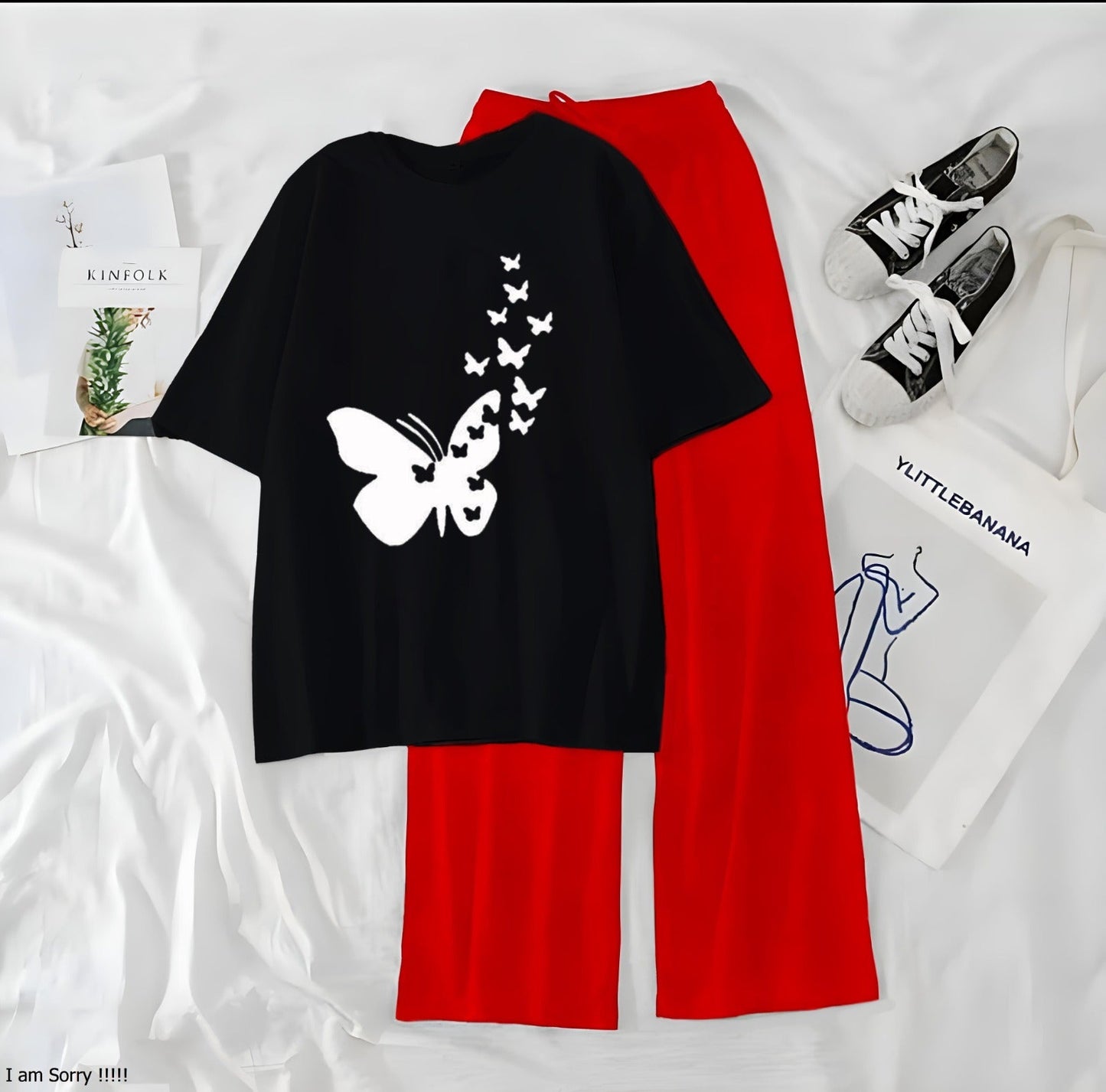 9 Butterfly Printed casual Night Wear