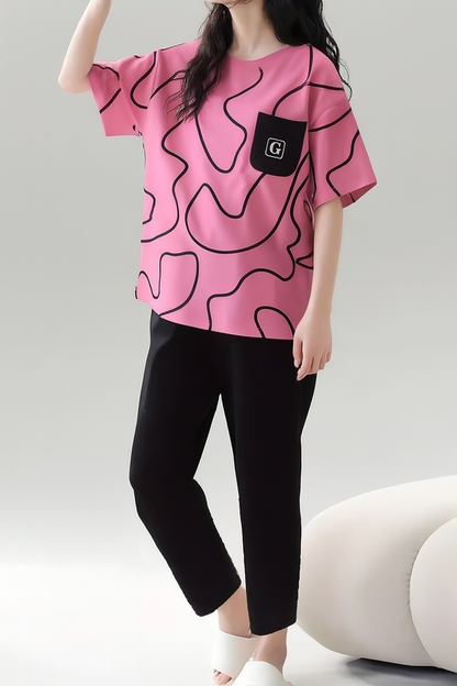 Lining Half Sleeves Track Suit