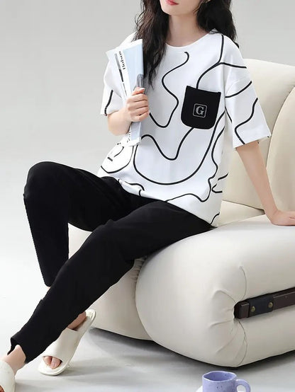 Lining Half Sleeves Track Suit