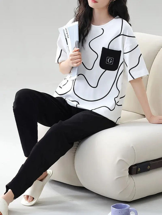 Lining Half Sleeves Track Suit