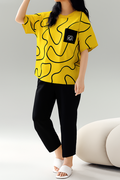 Lining Half Sleeves Track Suit