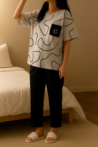 Lining Half Sleeves Track Suit