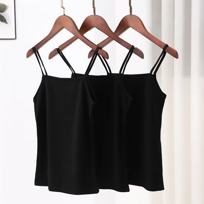 Women’s Pack of 3 Camisole Top Tank Black