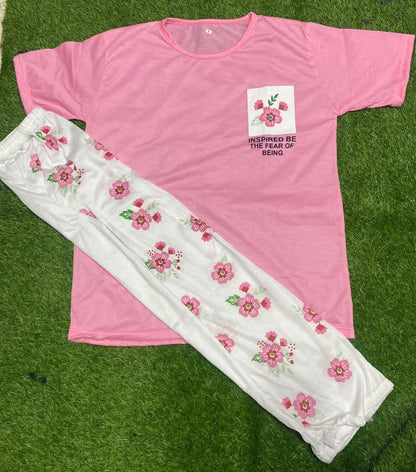 Floral Pocket Printed Suit